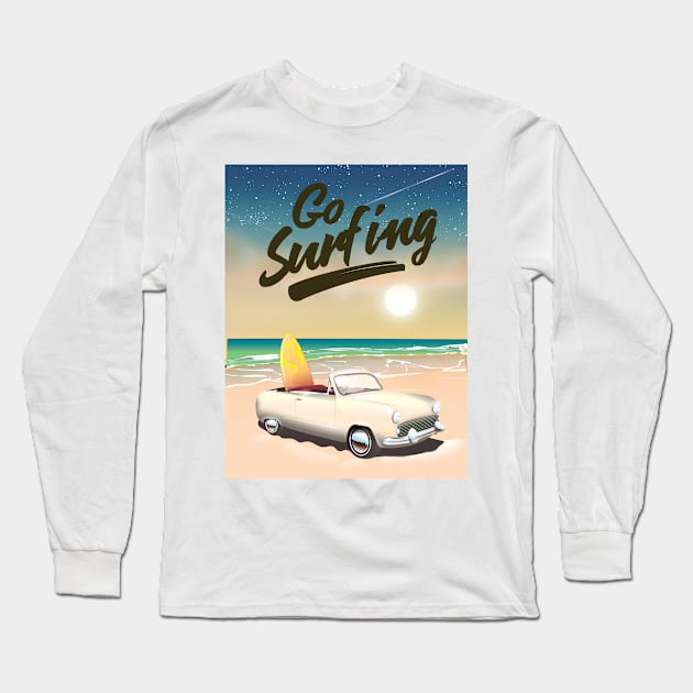 Go Surfing! Long Sleeve T-Shirt by nickemporium1